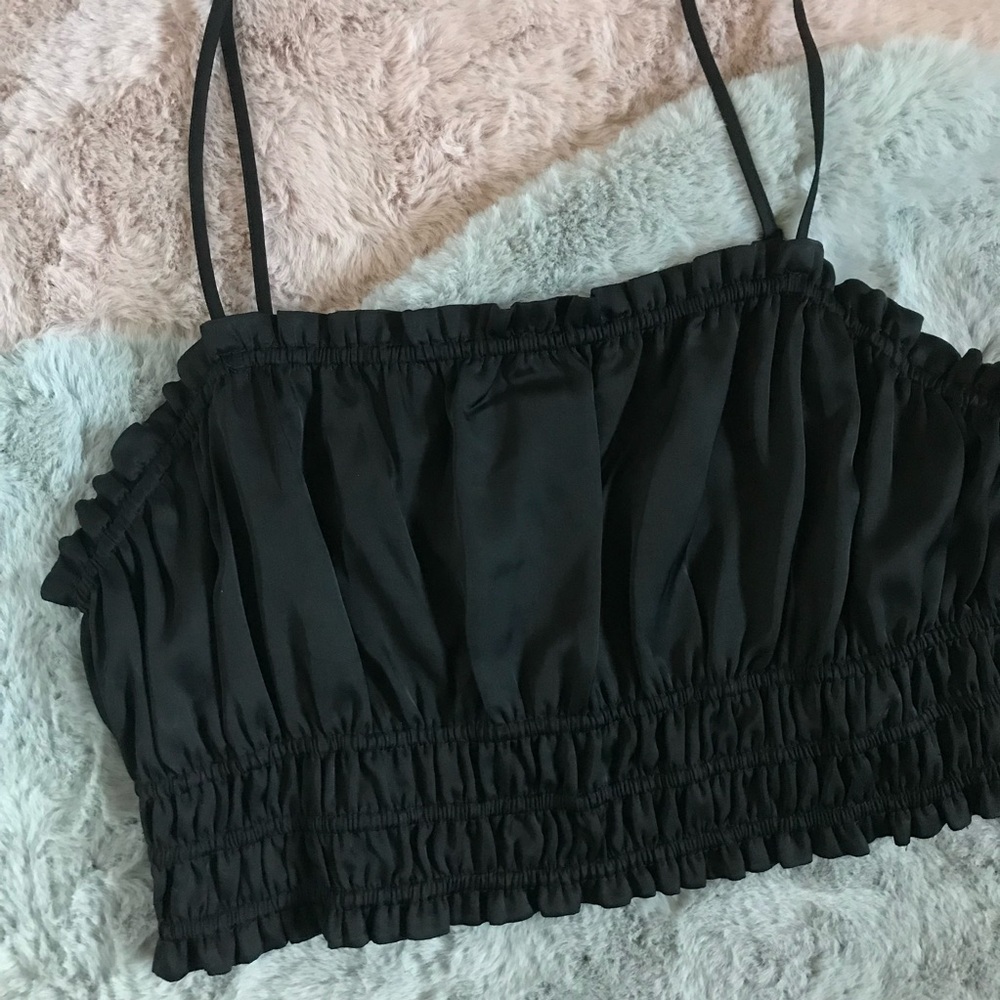 House of Harlow 1960 black crop top